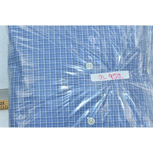 Ralph Lauren Classic Fit Mens Shirt Size XXL Blue White Plaid Button Down Cotton - Picture 12 of 12